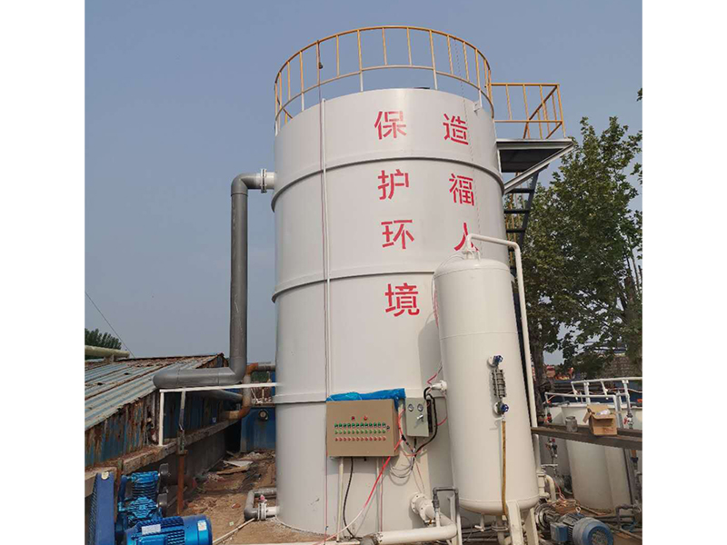 竖流式气浮机处理杀鸡废水使用现场